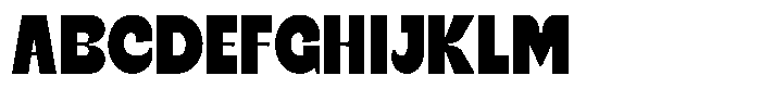 Bined Font UPPERCASE