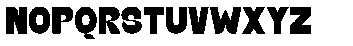 Bined Font UPPERCASE
