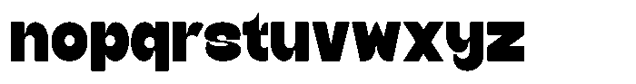Bined Font LOWERCASE