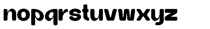 Bingo Mood Regular Font LOWERCASE