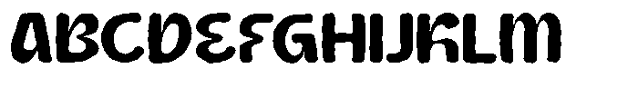 Bingo Mood Rough Font UPPERCASE