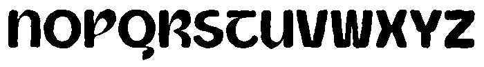 Bingo Mood Rough Font UPPERCASE