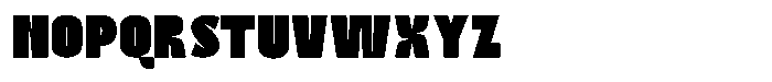 Bingro Black Font LOWERCASE