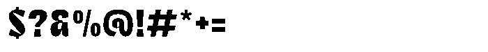 Bingro Bold Font OTHER CHARS