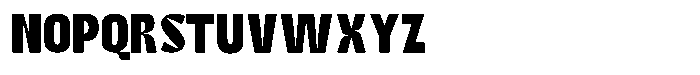 Bingro Bold Font LOWERCASE