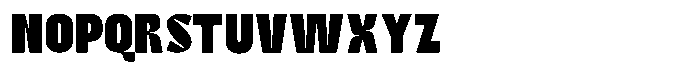 Bingro Extra Bold Font LOWERCASE