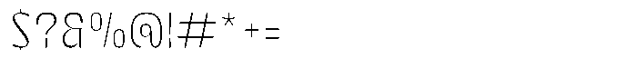 Bingro Extra Light Font OTHER CHARS