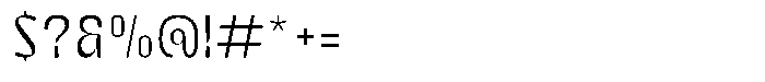 Bingro Light Font OTHER CHARS