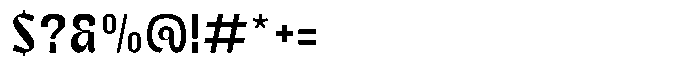 Bingro Medium Font OTHER CHARS