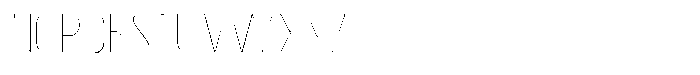 Bingro Thin Font LOWERCASE