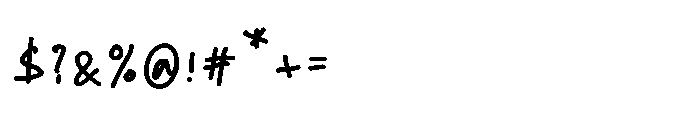 Binky Twist Font OTHER CHARS