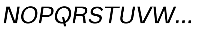 Binoma Oblique Font UPPERCASE