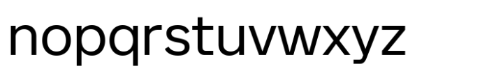 Binoma Regular Font LOWERCASE