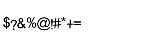 Bintaro Font OTHER CHARS