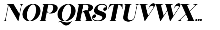 Bintro Italic Font UPPERCASE