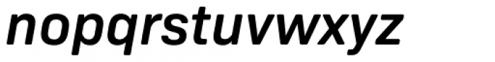 Bio Sans Soft Semi Bold Italic Font LOWERCASE