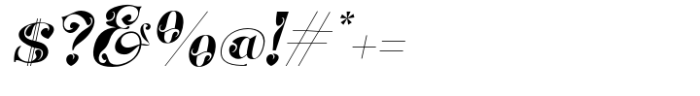 Biochy Italic Font OTHER CHARS