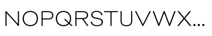 Biofolio Ultimate Extra Light Font UPPERCASE