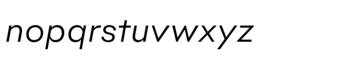 Biofolio Ultimate Light Italic Font LOWERCASE