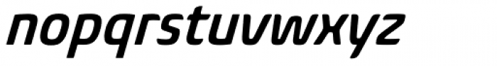 Biome Pro Narrow Semi Bold Italic Font LOWERCASE