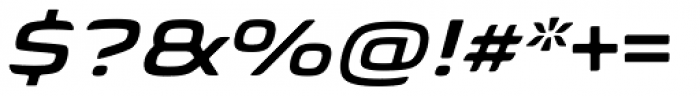 Biome Pro Wide Semi Bold Italic Font OTHER CHARS