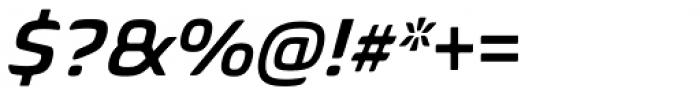Biome Std Basic Semi Bold Italic Font OTHER CHARS