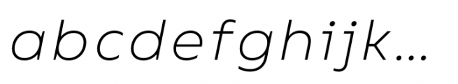 Bion Light Italic Font LOWERCASE