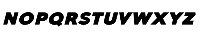 Biondi Sans Heavy Slanted Font LOWERCASE