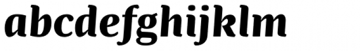Bionik Bold Italic Font LOWERCASE