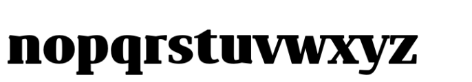 Bionik Extra Bold Font LOWERCASE