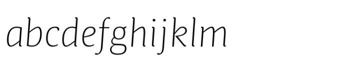 Bionik Extra Light Italic FONT