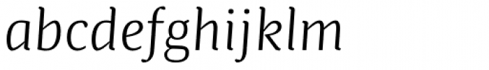 Bionik Light Italic Font LOWERCASE
