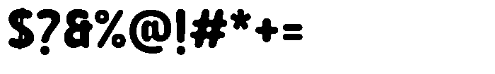 Biorne Rounded  Bold Font OTHER CHARS