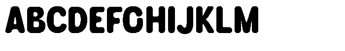 Biorne Rounded  Bold Font UPPERCASE