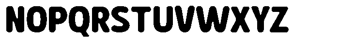 Biorne Rounded  Bold Font UPPERCASE