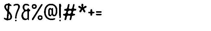 Biorne Rounded  Light Font OTHER CHARS
