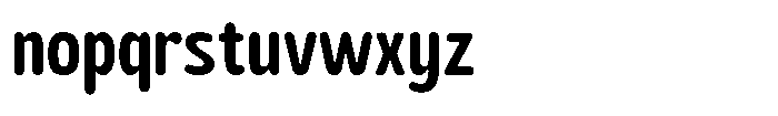 Biorne Rounded  Medium Font LOWERCASE