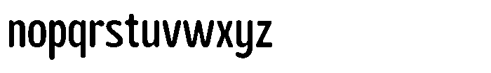 Biorne Rounded  Regular Font LOWERCASE