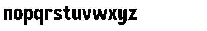 Biorne Rounded  Semi Bold Font LOWERCASE