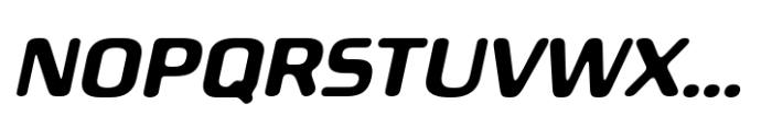Biortec Medium Oblique Font UPPERCASE