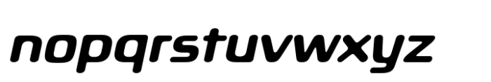 Biortec Medium Oblique Font LOWERCASE