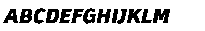 Biotrip Sans Extra Bold Italic Font UPPERCASE