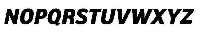 Biotrip Sans Extra Bold Italic Font UPPERCASE