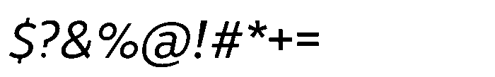 Biotrip Sans Italic Font OTHER CHARS