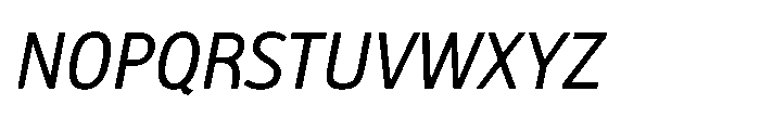 Biotrip Sans Italic Font UPPERCASE