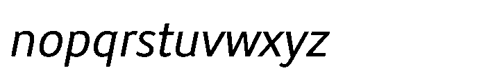 Biotrip Sans Italic Font LOWERCASE