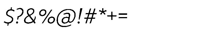 Biotrip Sans Light Italic Font OTHER CHARS