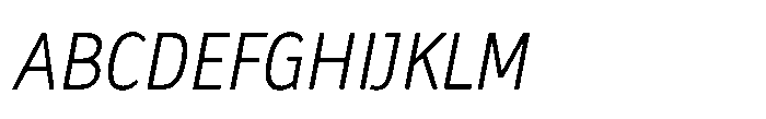 Biotrip Sans Light Italic Font UPPERCASE