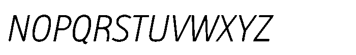 Biotrip Sans Light Italic Font UPPERCASE