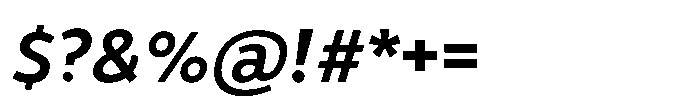 Biotrip Sans Semi Bold Italic Font OTHER CHARS
